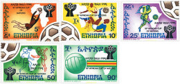 53264 MNH ETIOPIA 1976 10 COPA DE FUTBOL DE LAS NACIONES AFRICANAS - Ethiopië