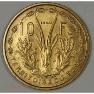 ESSAI Colonie TOGO - 10 Francs 1956, Lartdesgents.fr - Prova
