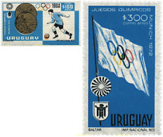 50395 MNH URUGUAY 1972 20 JUEGOS OLIMPICOS VERANO MUNICH 1972 - Uruguay