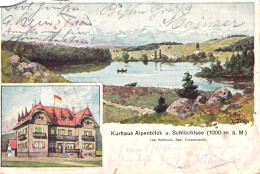 SCHLUCHTSEE, GORGE LAKE, ARCHITECTURE, PENSION, BOAT, MULTIPLE VIEWS, GERMANY, POSTCARD - Other & Unclassified