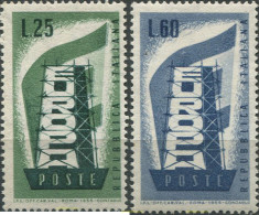 251620 MNH ITALIA 1956 EUROPA CEPT. RECONSTRUYENDO EUROPA - 1946-60: Mint/hinged