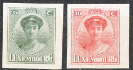 Luxemburg 1922 Imperforated Charlotte Stamps MNH Exhibition Issue - Briefmarkenausstellungen