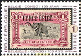 224444 MNH BELGICA 2008 CENTENARIO DEL CONGO BELGA - Autres & Non Classés