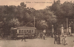 PORTUGAL - Lisboa - Jardim Da Estrela - Animé - Tramway - Carte Postale Ancienne - Deportes De Invierno