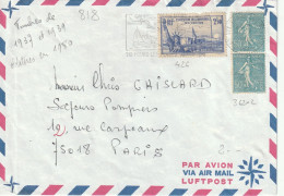 CAD 83  SIX FOURS LES PLAGES   / N°  426 + N°  362 X 2  POUR  PARIS - Manual Postmarks