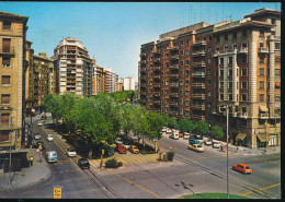 °°° 31036 - SPAIN - ZARAGOZA - PASEO CALVO SOTELO - 1977 With Stamps °°° - Zaragoza