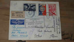 Enveloppe 1ere Liaison Paris Tokyo - 1952   ............. BOITE1  ....... 560 - 1921-1960: Modern Period