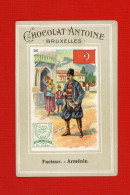 Chromo Chocolat Antoine Bruxelles Facteur Arménie  Drapeau Arménien Timbre 10 Paras - Otros & Sin Clasificación