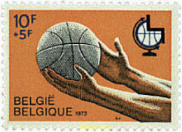 84442 MNH BELGICA 1973 1 CAMPEONATO DEL MUNDO DE BALONCESTO PARA MINUSVALIDOS - Otros & Sin Clasificación