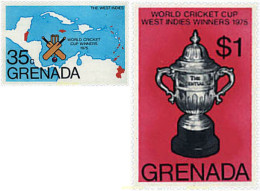 89868 MNH GRANADA 1976 CAMPEONATOS DEL MUNDO DE CRICKET - Grenada (1974-...)