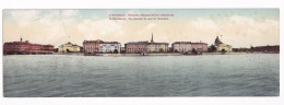 St. Petersbourg Panorama Of Two Unfolded Cards, Tear - Russia