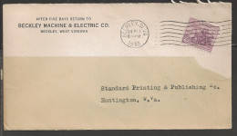 1933 Beckley, West Virginia, Electric Co. Corner Card - Cartas & Documentos
