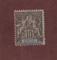 SÉNÉGAL - 12 De 1892/1893  - Oblitéré - Type Colonies - 10c. Noir Sur Lilas  - 2 Scan - Oblitérés