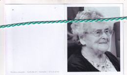 Rosa Aerts-Vandevelde, Kalfort (Puurs) 1918, Bonheiden 2019. Honderdjarige. Foto - Obituary Notices