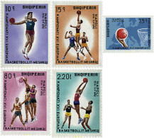 78293 MNH ALBANIA 1969 16 CAMPEONATO EUROPEO DE BALONCESTO EN NAPOLES - Albanie