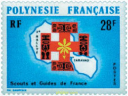 42645 MNH POLINESIA FRANCESA 1971 2 RALLY DE ESCULTISMO - Nuevos