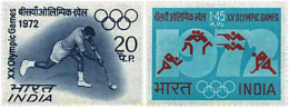 26616 MNH INDIA 1972 20 JUEGOS OLIMPICOS VERANO MUNICH 1972 - Ungebraucht