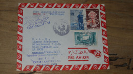 Enveloppe 1ere Liaison, Tunis Amsterdam 1959   ............. BOITE1  ....... 565a - Tunisia