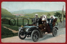 FRANCE - HAUTE SAVOIE - CAR RIDE - PROMENADE EN VOITURE -1906 PC - Other & Unclassified