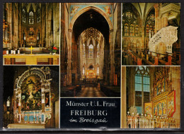 Friedberg Cathedral, Mailed To USA - Freiburg I. Br.