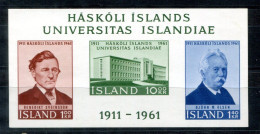 ISLAND Block 3, Bl.3 Mnh - Universität, University, Université - ICELAND / ISLANDE - Blocks & Kleinbögen