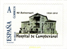 702751 MNH ESPAÑA Privados Ripolles 2010 90 ANIVERSARIO DEL HOSPITAL DE CAPDEVANOL - Unused Stamps