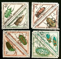 1962 REPUBLIQUE CENTRAFRICAINE- TIMBRES TAXES INSECTES - OBLITERE - Repubblica Centroafricana