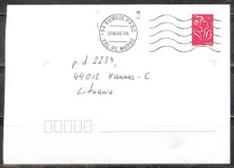  2006 Red Marianne, Rungis (22.06.06) To Kaunas, Lithuania - Storia Postale