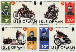 41603 MNH MAN 1974 CARRERAS MOTOCICLISTAS DEL TOURIST TROPHY - Isla De Man