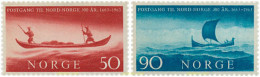 102022 MNH NORUEGA 1963 3 CENTENARIO DE LAS COMUNICACIONES POSTALES HACIA EL NORTE - Nuevos