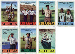 47385 MNH SANTA LUCIA 1977 6 JAMBOREE DEL CARIBE EN JAMAICA - Ste Lucie (...-1978)