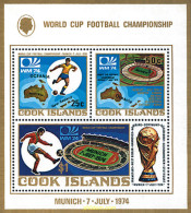 65760 MNH COOK Islas 1974 COPA DEL MUNDO DE FUTBOL. ALEMANIA-74 - Islas Cook