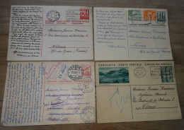 SUISSE, 4 Entiers Postaux  ............. BOITE1  ....... 572 - Storia Postale