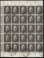Deutsches Reich Robert Koch #864 Linke Bogenhälfte Gestempelt Tetschen 11.2.44 - Usados