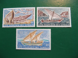 COTE DES SOMALIS - YVERT POSTE AERIENNE N° 38/40 - TIMBRES NEUFS** LUXE - MNH - COTE 35,00 EUROS - Unused Stamps