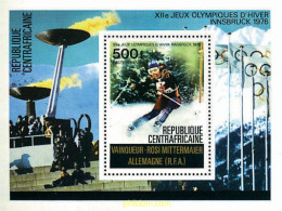 72625 MNH CENTROAFRICANA 1976 12 JUEGOS OLIMPICOS INVIERNO INNSBRUCK 1976 - Repubblica Centroafricana