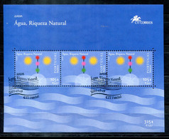 PORTUGAL-MADEIRA Block 23, Bl.23 FD Canc., Europa CEPT 2001, Wasser, Water, Eau - Madère