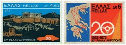 44955 MNH GRECIA 1972 20 ANIVERSARIO DEL RALLY DE LA ACROPOLIS - Nuovi