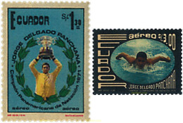 86615 MNH ECUADOR 1975 CAMPEONATO PANAMERICANO DE NATACION - Equateur