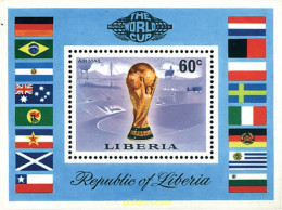 79349 MNH LIBERIA 1974 COPA DEL MUNDO DE FUTBOL. ALEMANIA-74 - Liberia