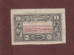 CÔTE FRANÇAISE DES SOMALIS - 6a  De 1894/1900 - Neuf * - Djibouti - Papier épais - 1c. Noir Et Brun-lilas  - 2 Scan - Nuovi