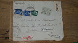 Enveloppe Recommandée, Censuree, Castellam Di Stabia, 1943  ............. BOITE1  ....... 574 - Marcofilie