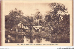AHNP1-0045 - AFRIQUE - COTE D'IVOIRE - Village Sur Les Bords De La Course  - Côte-d'Ivoire