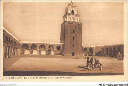 AEPP7-TUNISIE-0600 - KAIROUAN - LA COUR ET LE MINARET DE LA GRANDE MOSQUEE - Tunesien