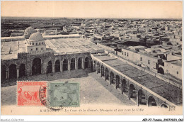 AEPP7-TUNISIE-0597 - KAIROUAN - LA COUR DE LA GRANDE MOSQUEE ET VUE VERS LA VILLE - Tunisie
