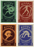 65979 MNH GRECIA 1939 1 JUEGOS BALCANICOS - Unused Stamps