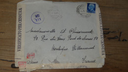 Enveloppe  Censuree, Castellam Di Stabia, 1940  ............. BOITE1  ....... 577 - Marcophilia