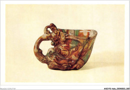 AHZP11-CHINE-0991 - THREE-COLOURED POTTERY CUP DECORATED WITH DRAGON'S - China