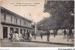 AHNP9-1034 - AFRIQUE - SENEGAL - DAKAR - Place Du Marché Et Banque  - Sénégal
