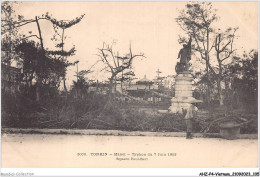 AHZP4-VIETNAM-0319 - TONKIN - HANOÏ - TYPHON DU 7 JUIN 1903 - SQUARE PAUL-BERT - Vietnam